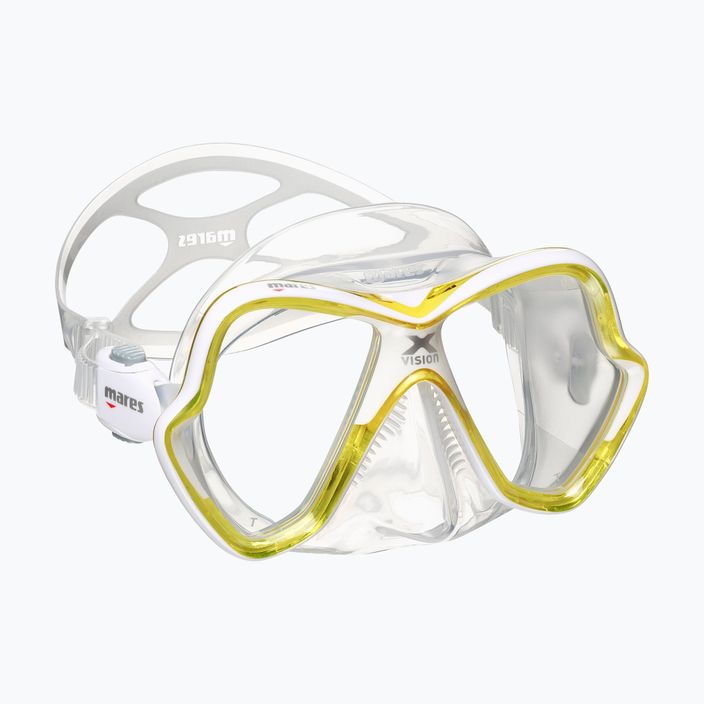 Maschera subacquea Mares X-Vision trasparente/gialla 6
