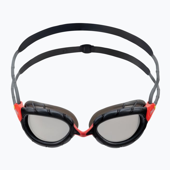 Occhialini da nuoto Zoggs Predator Titanium rosso/grigio/fumo specchiato 2