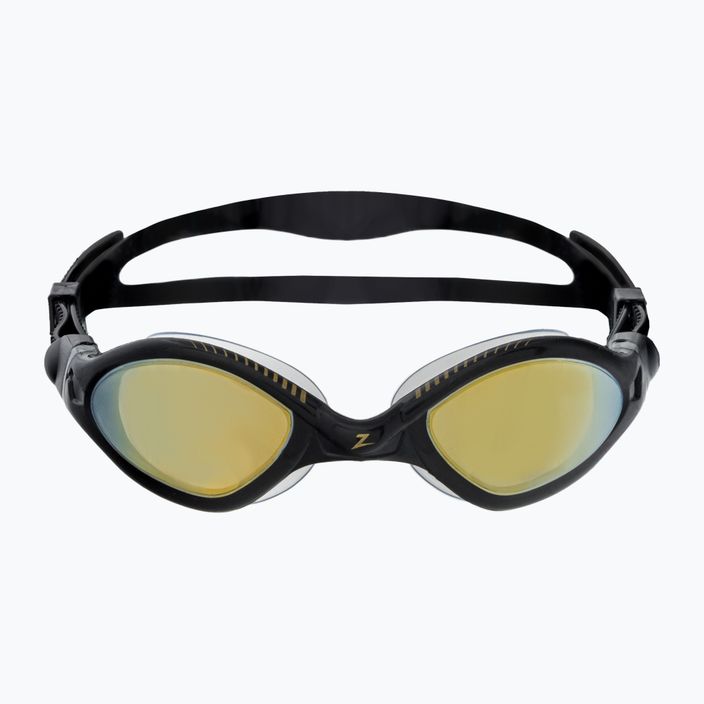 Occhiali da nuoto Zoggs Tiger LSR+ Titanium nero/grigio/oro a specchio 2