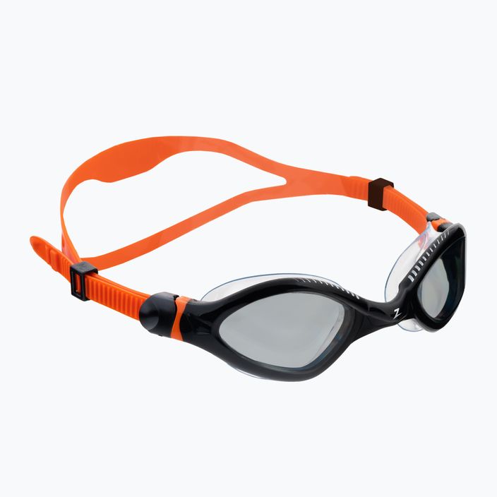 Occhiali da nuoto Zoggs Tiger LSR+ nero/arancione/tinta fumo
