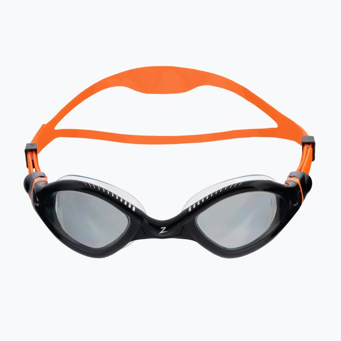 Occhiali da nuoto Zoggs Tiger LSR+ nero/arancione/tinta fumo 2