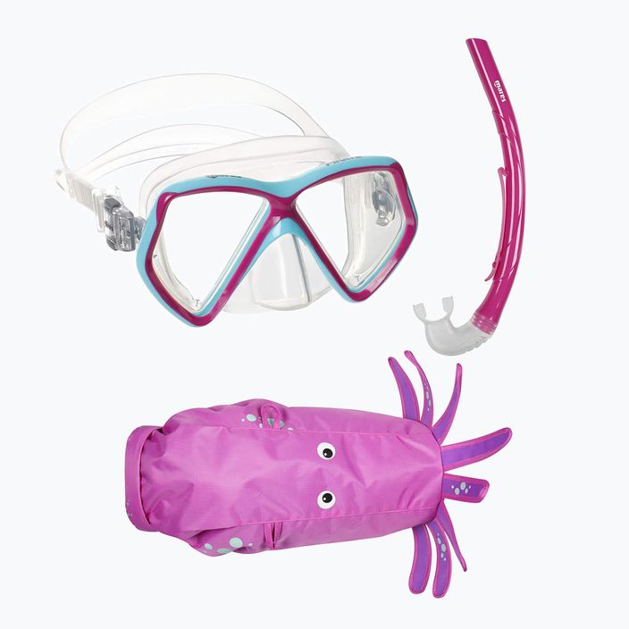 Mares Combo Zoo magenta set snorkeling per bambini