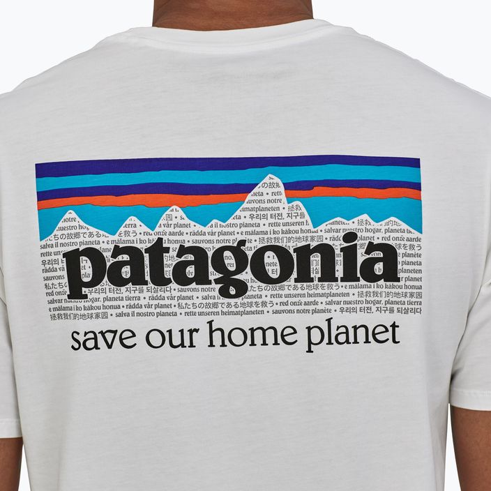 Camicia da trekking Patagonia P-6 Mission Organic bianca da uomo 3