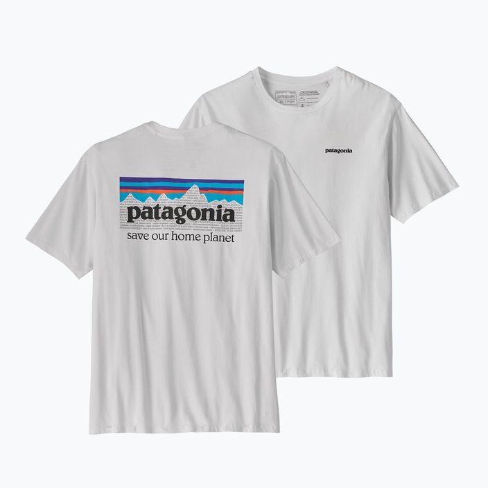Camicia da trekking Patagonia P-6 Mission Organic bianca da uomo 8