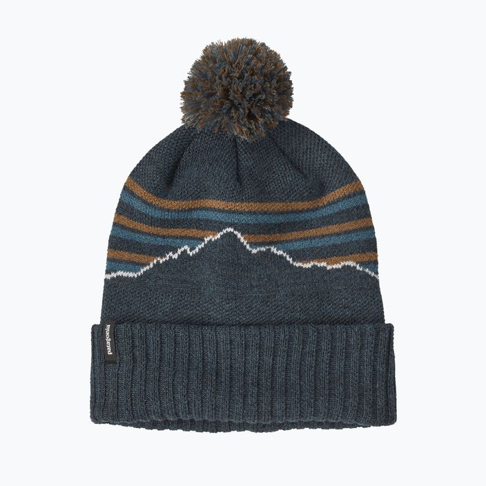 Patagonia Powder Town berretto invernale fitz roy maglia a righe/blu fumo