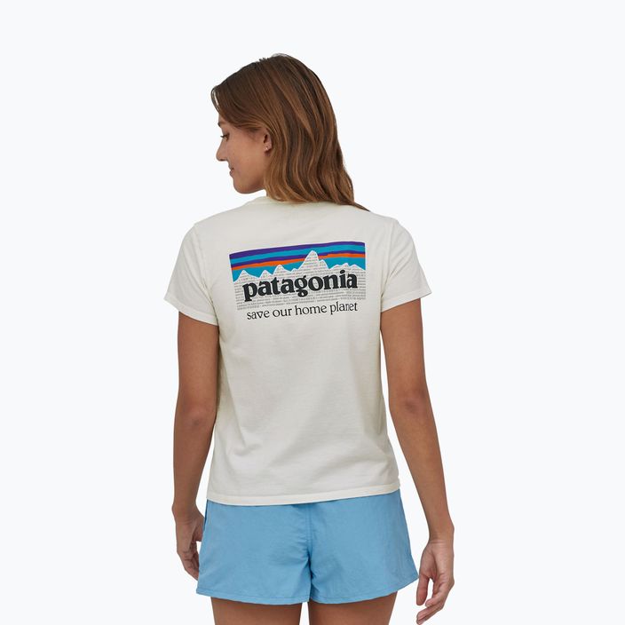 Camicia da trekking Patagonia P-6 Mission Organic bianco betulla da donna 2
