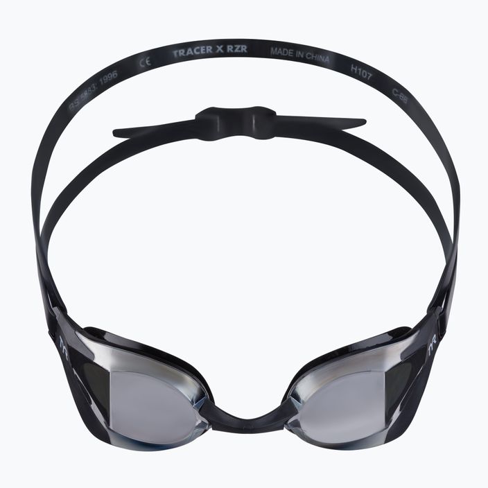 Occhiali da nuoto TYR Tracer-X RZR Mirrored Racing argento/nero 2