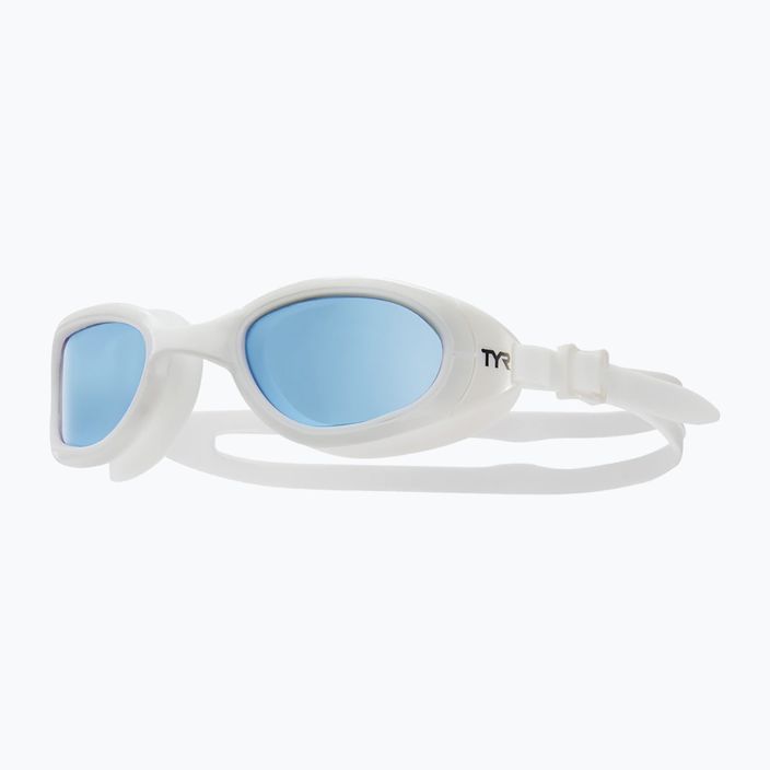 Occhiali da nuoto TYR Special Ops 2.0 polarizzati non specchiati bianco/blu 6