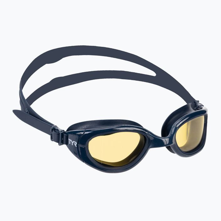 TYR Special Ops 2.0 Occhiali da nuoto polarizzati non specchiati color ambra/navy