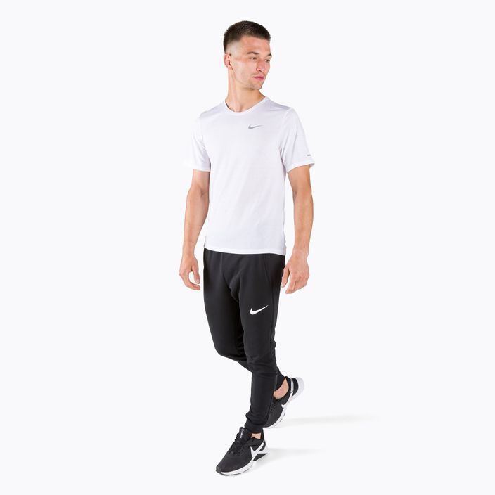 Maglietta da allenamento da uomo Nike Dri-Fit Miler bianco/riflettente silv. 2