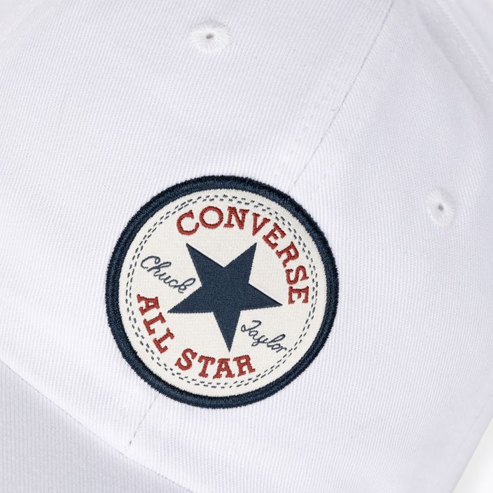 Cappello da baseball Converse All Star Patch bianco 4