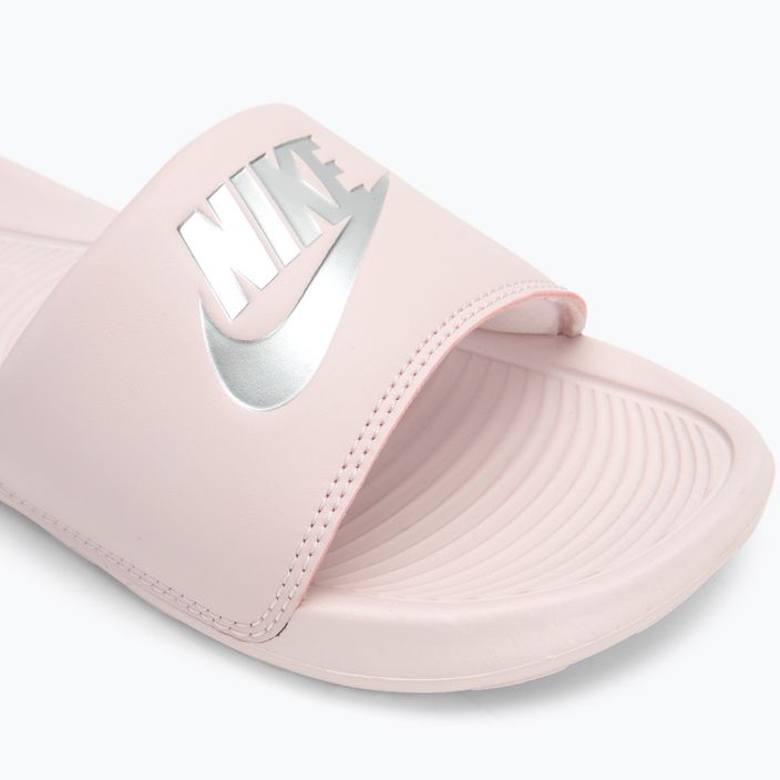 Nike Victori One Slide infradito da donna a malapena rosa/rosa/argento metallico 7