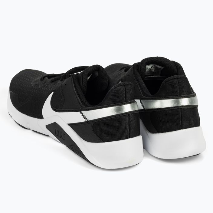 Scarpe da ginnastica uomo Nike Legend Essential 2 nero/bianco argento metallico 3