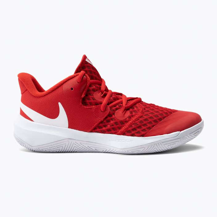 Scarpe da pallavolo Nike Zoom Hyperspeed Court rosso/bianco 2