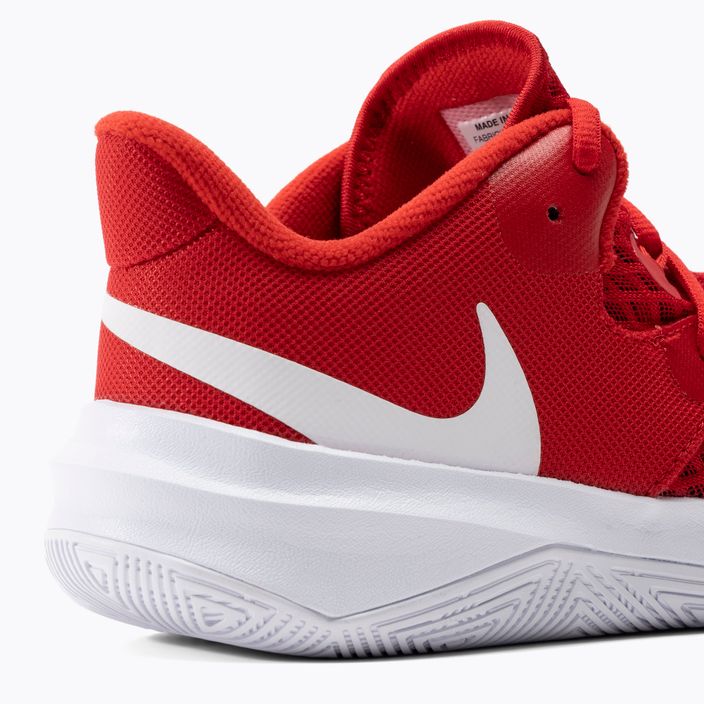 Scarpe da pallavolo Nike Zoom Hyperspeed Court rosso/bianco 8