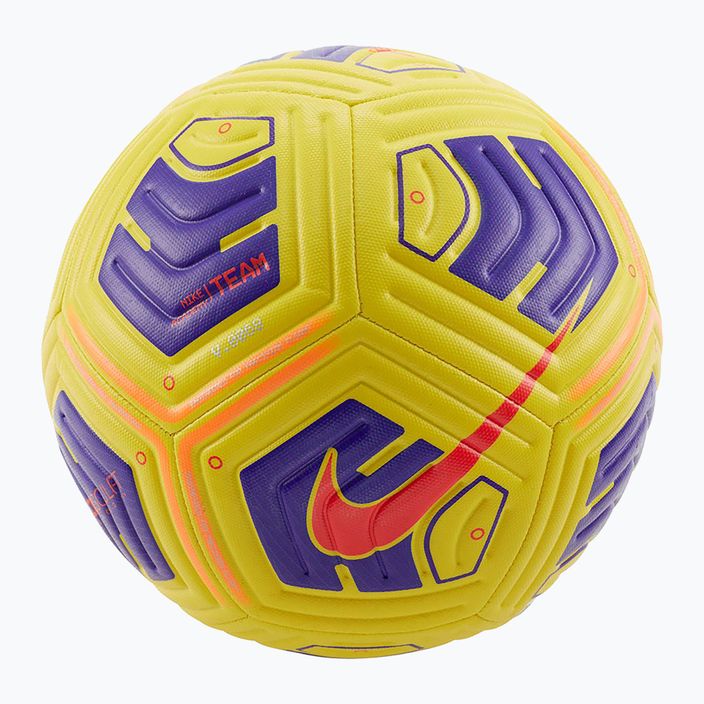 Nike Academy Team giallo / viola / bright crimson calcio dimensioni 5 4