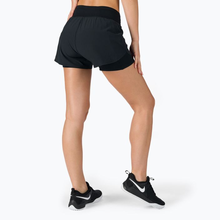 Pantaloncini da allenamento da donna Nike Eclipse nero/riflettente silv. 3