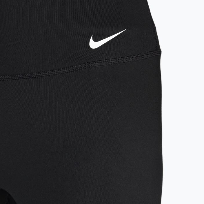Pantaloncini da allenamento da donna Nike One Dri-Fit Mid Rise nero/bianco 3