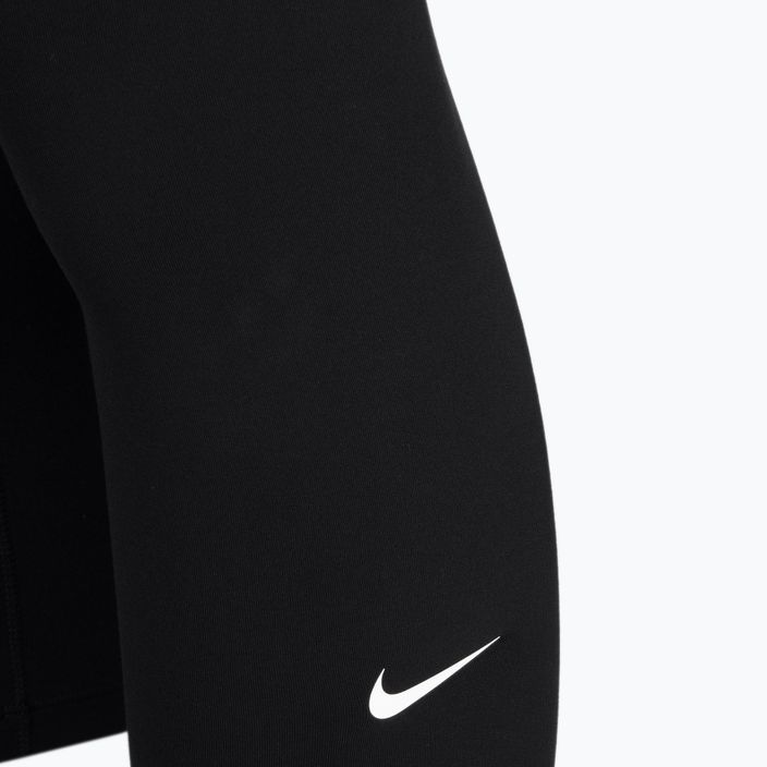 Leggings Nike One Dri-Fit Capri nero/bianco da donna 3