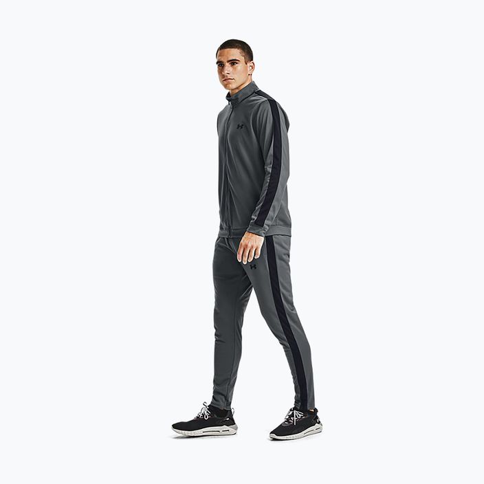 Under Armour UA Knit Track Suit tuta da ginnastica da uomo grigio/nero 5