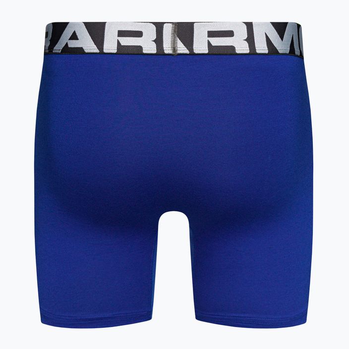 Under Armour Charged Cotton boxer uomo 6 In 3 pezzi royal/academy/mod gray medium heather 6