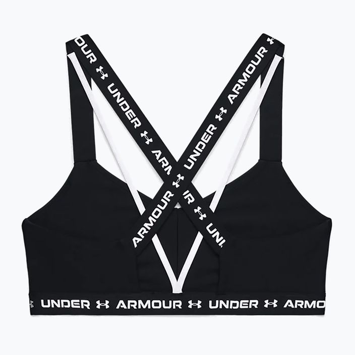 Reggiseno fitness Under Armour Crossback Low nero/bianco/bianco 4