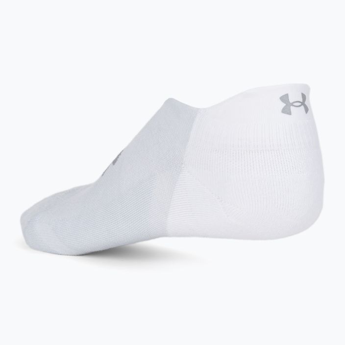 Under Armour UA ArmourDry Run No Show calzini bianchi 2