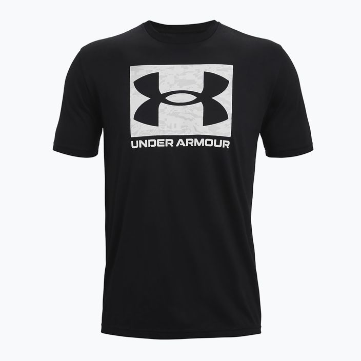 Maglietta da allenamento Under Armour ABC Camo Boxed Logo nero/bianco da uomo 5