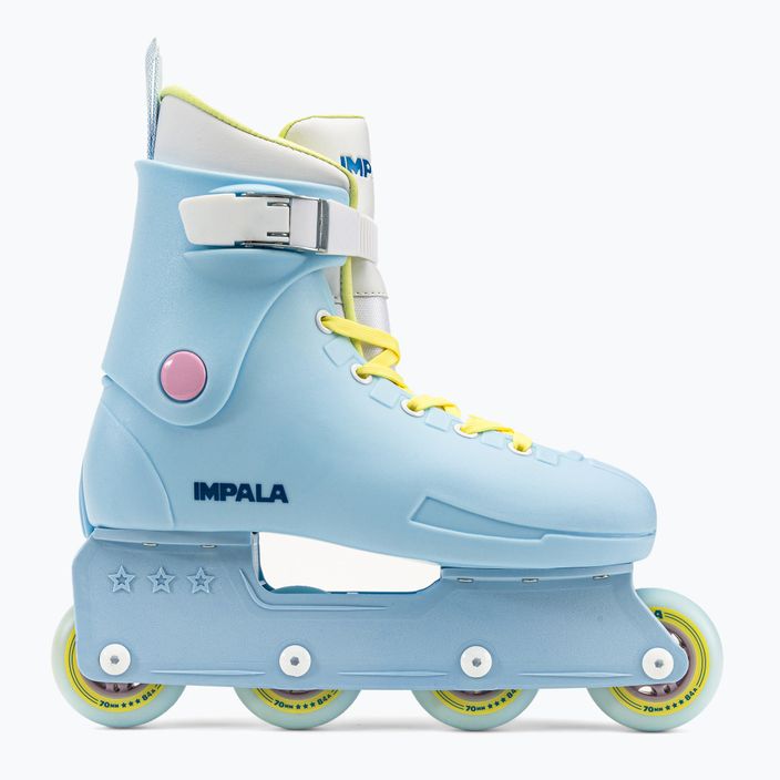 Pattini a rotelle da donna IMPALA Lightspeed Inline Skate blu cielo/giallo 2