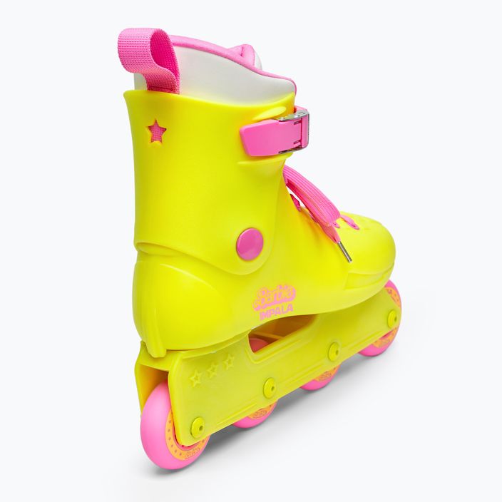 Pattini a rotelle da donna IMPALA Lightspeed Inline Skate Barbie giallo brillante 5