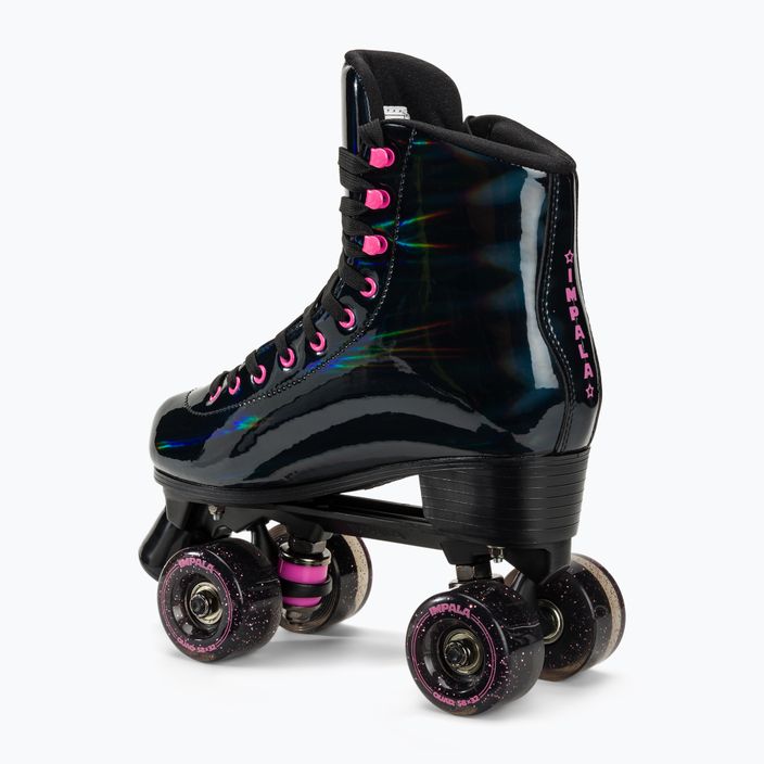 Pattini da donna IMPALA Quad Skate nero olografico 4