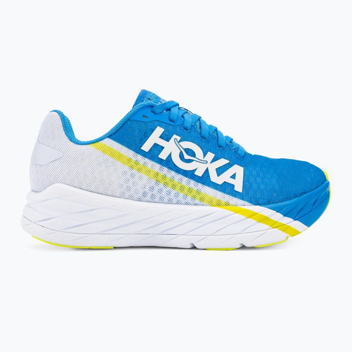 Scarpe da corsa HOKA Rocket X bianco/diva blu 2