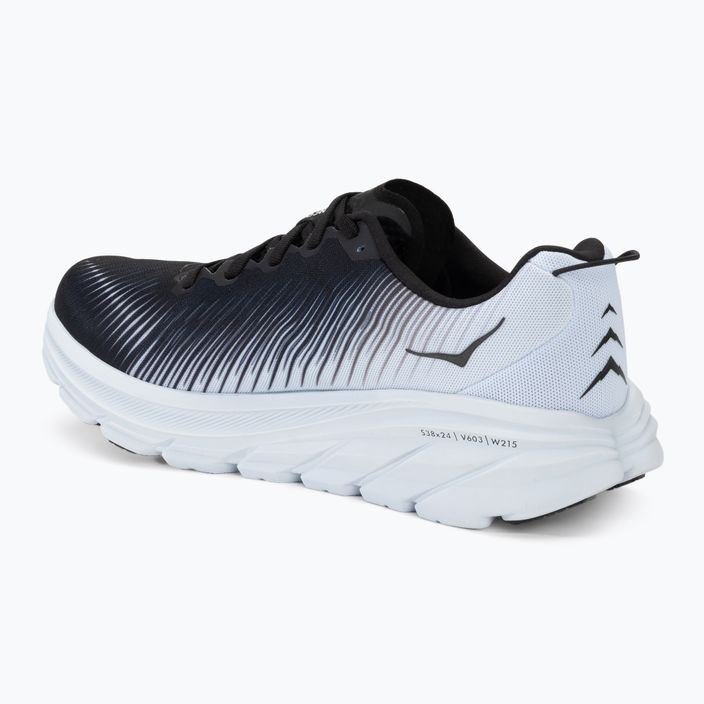 HOKA scarpe da corsa da uomo Rincon 3 Wide nero/bianco 3