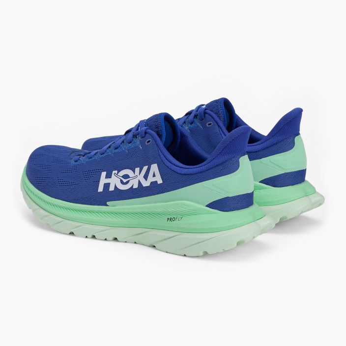 HOKA Mach 4 scarpe da corsa da uomo blu abbagliante/verde cenere 3