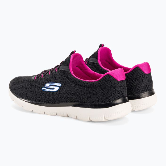 SKECHERS scarpe donna Summits nero/rosa 3