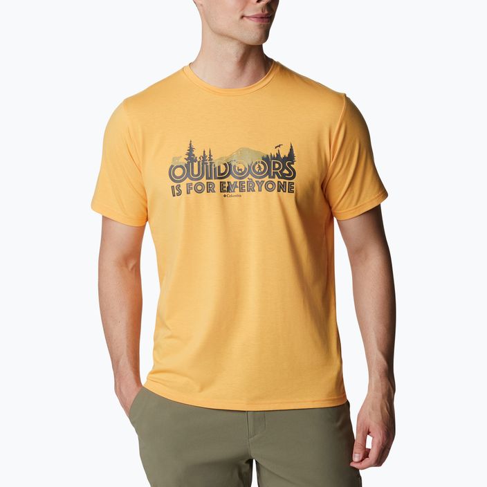 Columbia Sun Trek mango/tutto per l'outdoor grafica camicia da trekking da uomo 5