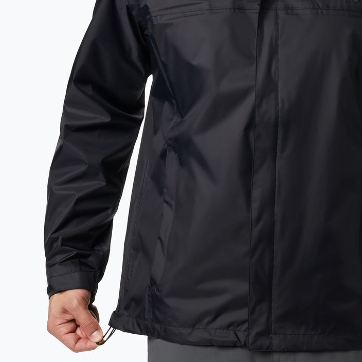 Columbia Watertight II, giacca da pioggia da uomo, nero 4