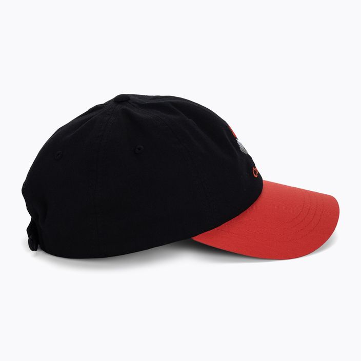 Cappello da baseball Columbia Roc II Ball nero/rosso con ibisco multi gemme 2