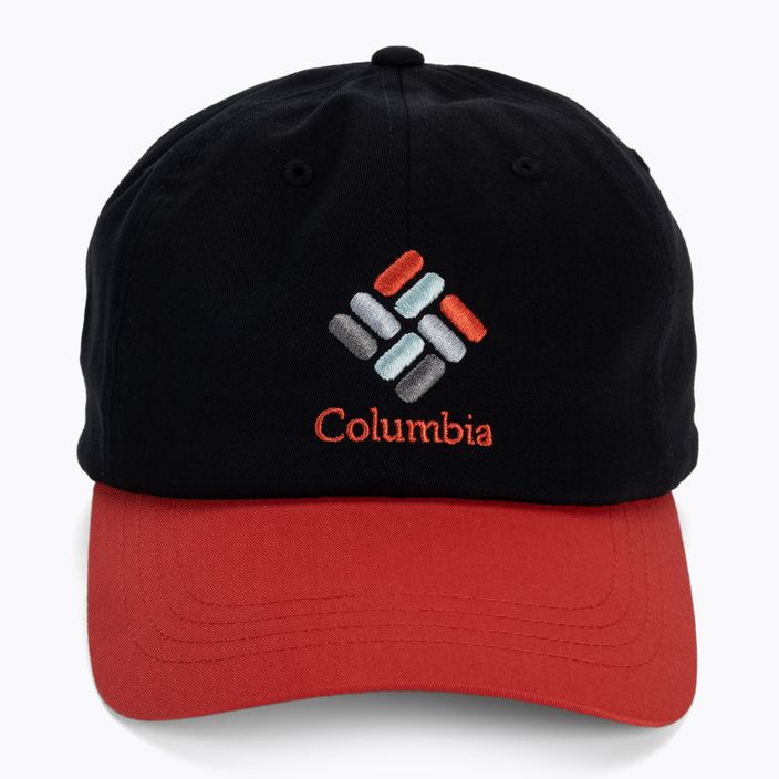 Cappello da baseball Columbia Roc II Ball nero/rosso con ibisco multi gemme 4