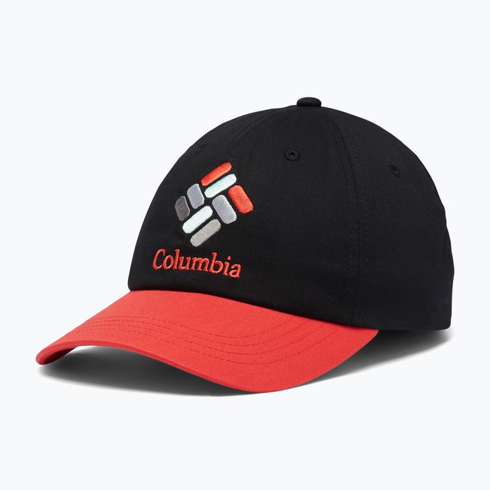 Cappello da baseball Columbia Roc II Ball nero/rosso con ibisco multi gemme 5