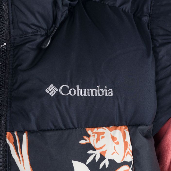 Columbia Pike Lake II Insulated nero/nero stampa fallgrass giacca senza maniche da donna 5