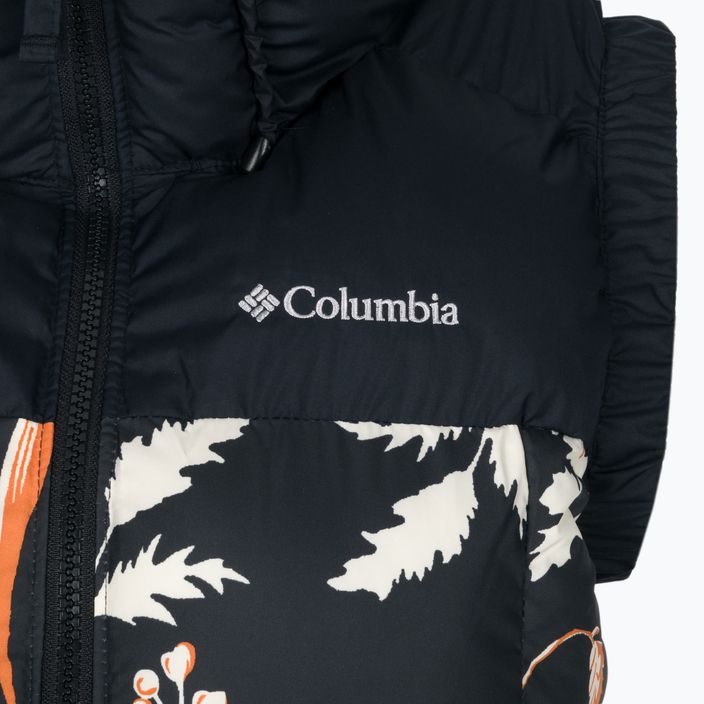 Columbia Pike Lake II Insulated nero/nero stampa fallgrass giacca senza maniche da donna 10