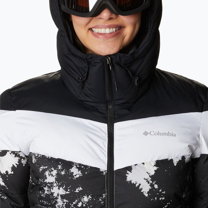 Giacca da sci Columbia Abbott Peak Insulated da donna, stampa lookup bianca/nero/bianco 4