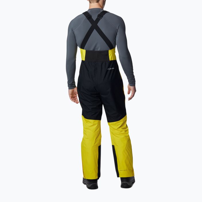 Columbia Iceventure Bib laser limone/nero pantaloni da sci da uomo 3