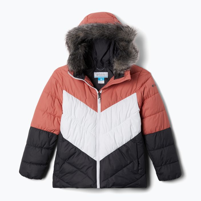 Giacca da sci Columbia Arctic Blast da bambino corallo scuro/squalo/bianco 7