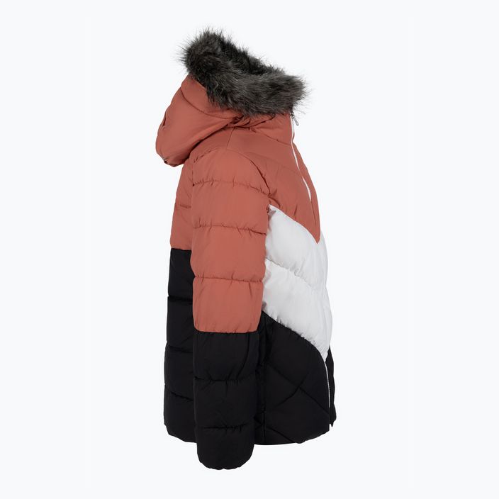 Giacca da sci Columbia Arctic Blast da bambino corallo scuro/squalo/bianco 3