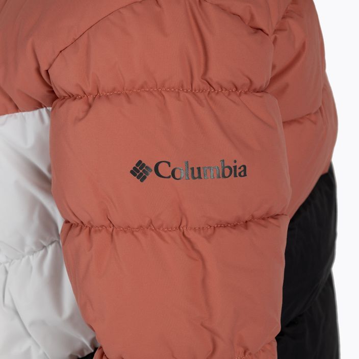 Giacca da sci Columbia Arctic Blast da bambino corallo scuro/squalo/bianco 5