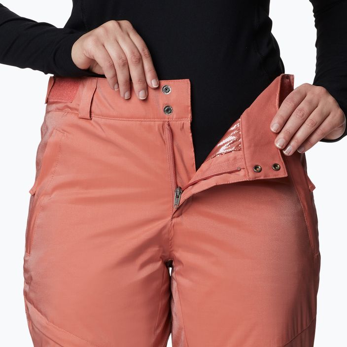 Pantaloni da sci Columbia Kick Turner Insulated da donna, color corallo scuro 4
