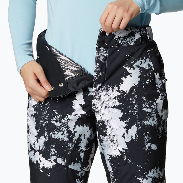 Pantaloni da sci Columbia Kick Turner Insulated bianchi con stampa lookup da donna 4