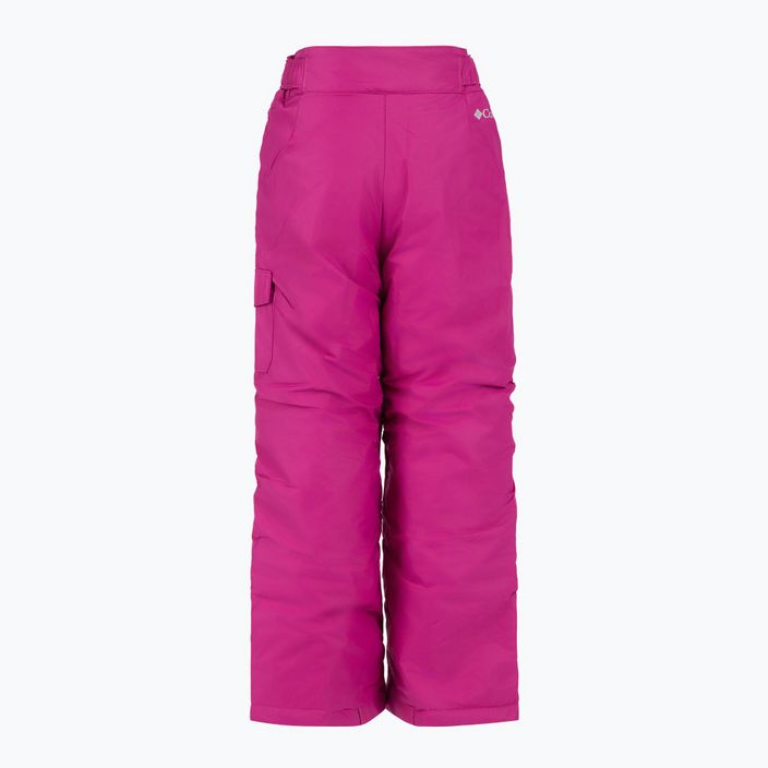 Pantaloni da sci Columbia Starchaser Peak II per bambini, fucsia selvaggio 2